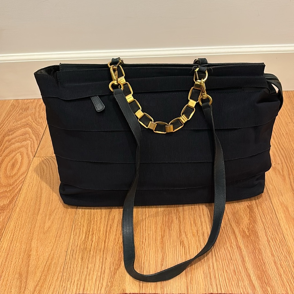 Salvatore Ferragamo Black Layered Bag